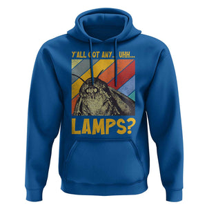 Funny Moth Hoodie Y'all Got Any Lamps Insect Meme TS11 Royal Blue Print Your Wear