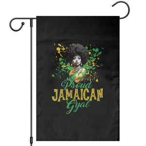 Proud Jamaican Gyal Garden Flag Afro Black Girls Jamaica Flag TS11 Black Print Your Wear