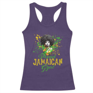 Proud Jamaican Gyal Racerback Tank Top Afro Black Girls Jamaica Flag TS11 Purple Print Your Wear