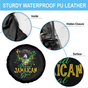 Proud Jamaican Gyal Spare Tire Cover Afro Black Girls Jamaica Flag TS11 Print Your Wear