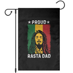 Proud Rasta Dad Garden Flag Rastafarian Jamaica Father's Day TS11 Black Print Your Wear