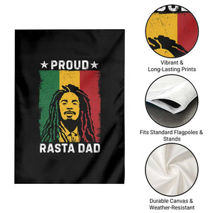 Proud Rasta Dad Garden Flag Rastafarian Jamaica Father's Day TS11 Print Your Wear