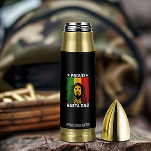 Proud Rasta Dad Bullet Tumbler Rastafarian Jamaica Father's Day TS11 Print Your Wear