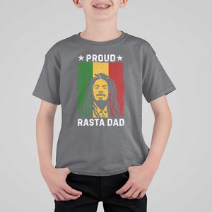 Proud Rasta Dad T Shirt For Kid Rastafarian Jamaica Father's Day TS11 Charcoal Print Your Wear