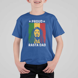 Proud Rasta Dad T Shirt For Kid Rastafarian Jamaica Father's Day TS11 Royal Blue Print Your Wear