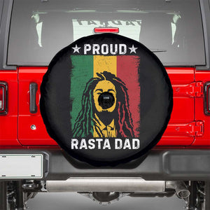 Proud Rasta Dad Spare Tire Cover Rastafarian Jamaica Father's Day TS11 Black Print Your Wear