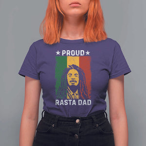 Proud Rasta Dad T Shirt For Women Rastafarian Jamaica Father's Day TS11 Purple Print Your Wear