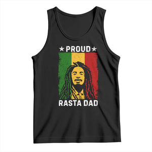 Proud Rasta Dad Tank Top Rastafarian Jamaica Father's Day TS11 Black Print Your Wear