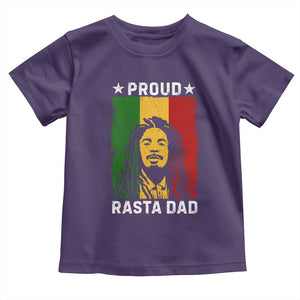 Proud Rasta Dad Toddler T Shirt Rastafarian Jamaica Father's Day TS11 Purple Print Your Wear