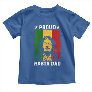 Proud Rasta Dad Toddler T Shirt Rastafarian Jamaica Father's Day TS11 Royal Blue Print Your Wear