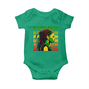 Rasta Mom Baby Onesie Jamaican Black Girls Flag Dreadlocks TS11 Irish Green Print Your Wear