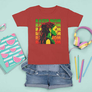 Rasta Mom T Shirt For Kid Jamaican Black Girls Flag Dreadlocks TS11 Red Print Your Wear