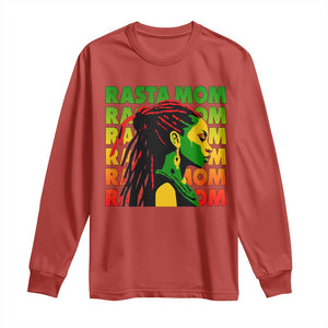 Rasta Mom Long Sleeve Shirt Jamaican Black Girls Flag Dreadlocks TS11 Red Print Your Wear