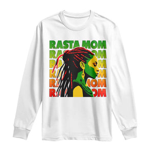 Rasta Mom Long Sleeve Shirt Jamaican Black Girls Flag Dreadlocks TS11 White Print Your Wear