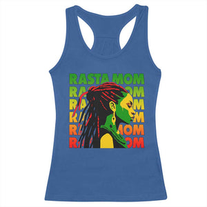 Rasta Mom Racerback Tank Top Jamaican Black Girls Flag Dreadlocks TS11 Royal Blue Print Your Wear