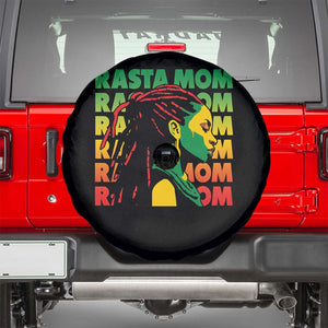 Rasta Mom Spare Tire Cover Jamaican Black Girls Flag Dreadlocks TS11 Black Print Your Wear