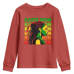 Rasta Mom Youth Sweatshirt Jamaican Black Girls Flag Dreadlocks TS11 Red Print Your Wear