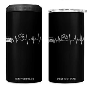 4x4 Off Road Car Riding Vintage Pet Paw Heartbeat 4 in 1 Can Cooler Tumbler TS11 One Size: 16 oz Black Print Your Wear