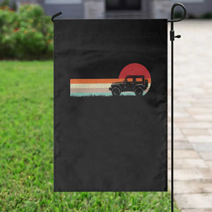 Off Road QUAD ATV Car Vintage Retro Sunset Garden Flag TS11 Print Your Wear