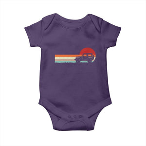 Off Road QUAD ATV Car Vintage Retro Sunset Baby Onesie TS11 Purple Print Your Wear