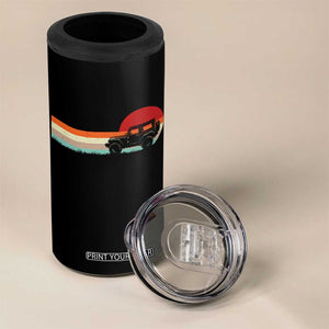 Off Road QUAD ATV Car Vintage Retro Sunset 4 in 1 Can Cooler Tumbler TS11 Print Your Wear