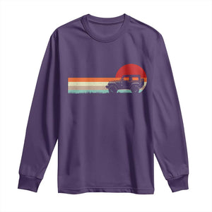 Off Road QUAD ATV Car Vintage Retro Sunset Long Sleeve Shirt TS11 Purple Print Your Wear