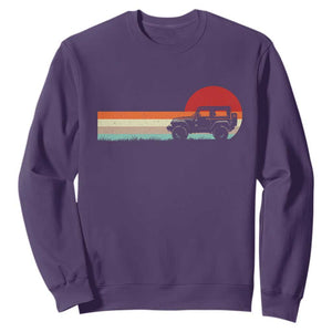 Off Road QUAD ATV Car Vintage Retro Sunset Sweatshirt TS11 Purple Print Your Wear