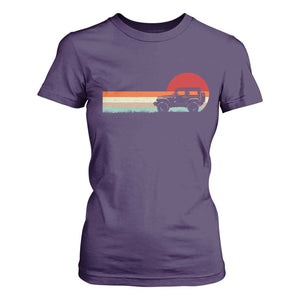 Off Road QUAD ATV Car Vintage Retro Sunset T Shirt For Women TS11 Purple Print Your Wear
