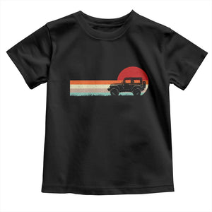 Off Road QUAD ATV Car Vintage Retro Sunset Toddler T Shirt TS11 Black Print Your Wear