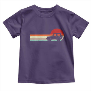 Off Road QUAD ATV Car Vintage Retro Sunset Toddler T Shirt TS11 Purple Print Your Wear