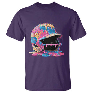 Funny Baseball Helmet Ice Cream Baseball Drip T Shirt TS11 Purple Print Your Wear
