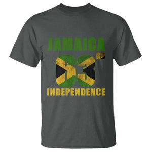 Jamaica 63rd Independence T Shirt Jamaican Pride TS11 Dark Heather Print Your Wear