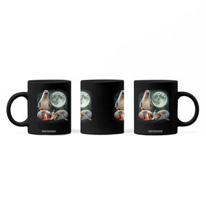 Funny Neil The Seal Howling at Moon 90s Retro Coffee Mug TS11 Print Your Wear