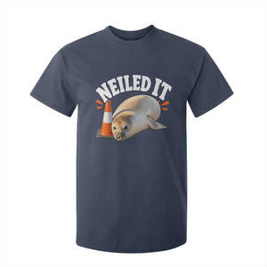 Neil The Seal Nailed It T Shirt For Kid Funny Tasmania Elephant Seal Traffic Cone Meme Art TS11 Navy Print Your Wear