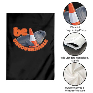Neil The Seal Be Ungovernable Garden Flag Funny Tasmania Elephant Seal Road TS11 Print Your Wear