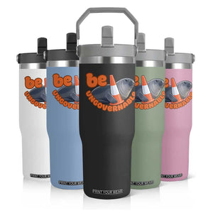 Neil The Seal Be Ungovernable Flip Straw Tumbler Funny Tasmania Elephant Seal Road TS11 Print Your Wear