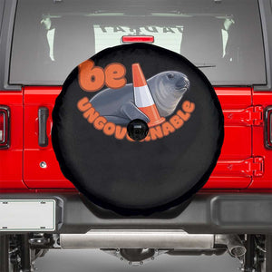 Neil The Seal Be Ungovernable Spare Tire Cover Funny Tasmania Elephant Seal Road TS11 Black Print Your Wear
