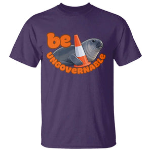 Neil The Seal Be Ungovernable T Shirt Funny Tasmania Elephant Seal Road TS11 Purple Print Your Wear