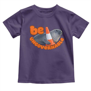 Neil The Seal Be Ungovernable Toddler T Shirt Funny Tasmania Elephant Seal Road TS11 Purple Print Your Wear