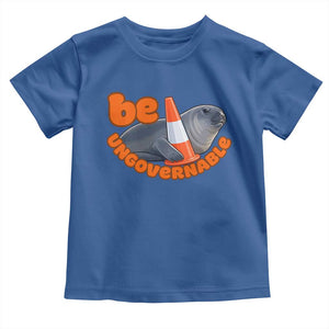 Neil The Seal Be Ungovernable Toddler T Shirt Funny Tasmania Elephant Seal Road TS11 Royal Blue Print Your Wear