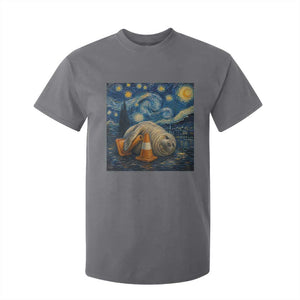Funny Neil The Seal Starry Night T Shirt For Kid Van Gogh Art for Tasmania Seal Lovers TS11 Charcoal Print Your Wear