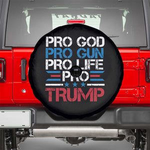 Trump Supporters Spare Tire Cover Pro God Pro Gun Pro Life Pro Trump Election Star TS11 Black Print Your Wear