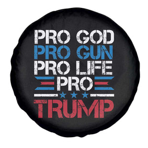 Trump Supporters Spare Tire Cover Pro God Pro Gun Pro Life Pro Trump Election Star TS11 Print Your Wear