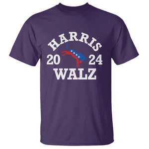 Harris Walz 2024 T Shirt Vintage Patriotic Donkey USA Flag TS11 Purple Print Your Wear