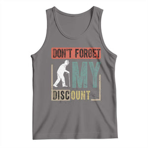 Funny Dont Forget My Discount Tank Top Old People Gag Retro Sunset TS11 Deep Heather Print Your Wear