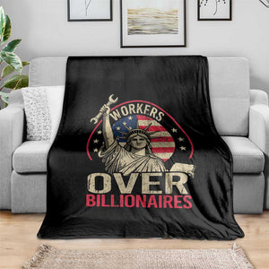 Workers Over Billionaires Throw Blanket Social Justice Statue Of Liberty TS11 Print Your Wear