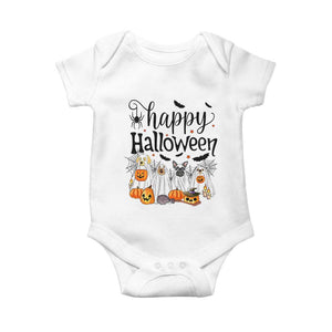 Happy Halloween Dog Ghost Spooky Season Baby Onesie TS11 White Print Your Wear