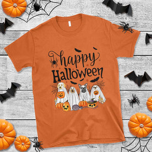 Happy Halloween Dog Ghost Spooky Season T Shirt TS11 Orange Print Your Wear