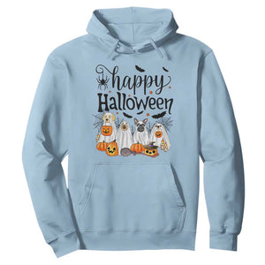 Happy Halloween Dog Ghost Spooky Season Hoodie TS11 Light Blue Print Your Wear