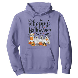 Happy Halloween Dog Ghost Spooky Season Hoodie TS11 Violet Print Your Wear